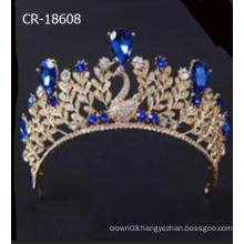 Special Gold Plated Crystal Bridal Tiara And Crown